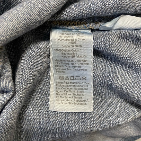 Madewell Denim Chambray Utility Button-up Collared Shirtdress - Picture 6 of 6